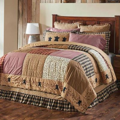 Vhc Brands Pip Vinestar Patchwork Quilt Multi Warm, King, Multi Warm