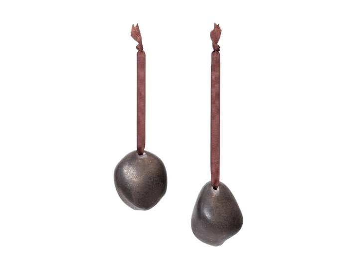 Ferm Living Décoration suspendue Bellure 7 cm, 2 pièces Rustic Bronze