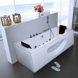 HOME DELUXE Whirlpool Badewanne mit Lichttherapie LAGUNA M - 180 x 90 cm