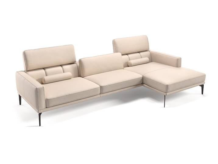 Eckgarnitur SALERNO Designer Couch Leder Sofa Ecksofa