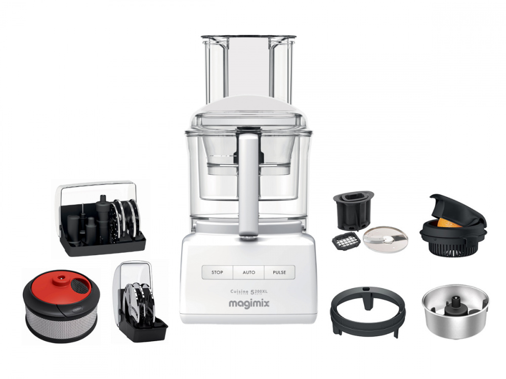 Magimix CS 5200 XL Premium, 3,6 l, Weiß, Tasten, Püree, 1 m, CE, NF