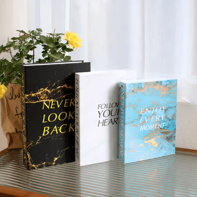 Inspire Picks Luxury Decorative Fake Books Set Stylish Coffee Table Decor Ornaments (3pcs) 18