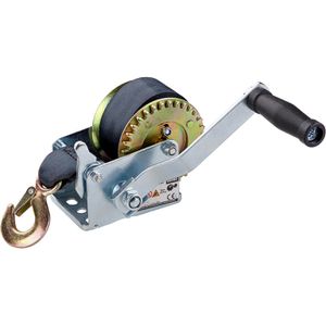 DEMA Seilwinde 68080, Handseilwinde, 360kg max. Zugkraft, Gurt 6m