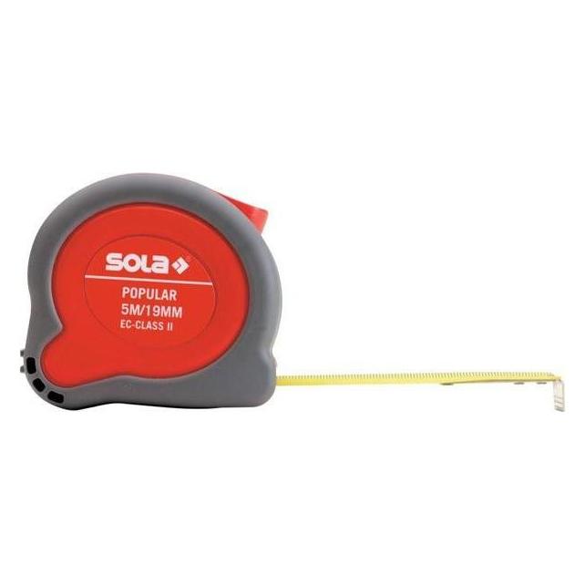 Sola Messwerkzeuge 4000855064 Taschenrollbandmass 2 m ABS-Ku.-Gehäuse Talmeter (2 m) (SO51011201)