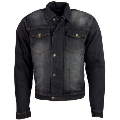 Motorradjacke ROLEFF "Jeans Aramid" Gr. M, schwarz, Jacken, M, Obermaterial: 100% Baumwolle. Innenfutter: 100% Aramid, 6 Taschen