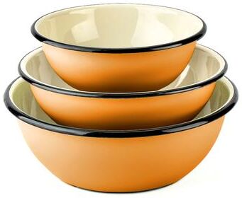 STP Goods Mustard Enamel Bowl Set of 3