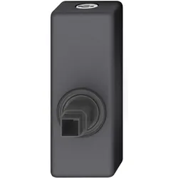 FSB, Fenstergriff, Fenstergriff Adapter-Rosette eckig abschliessbar, Aluminium schwarz matt