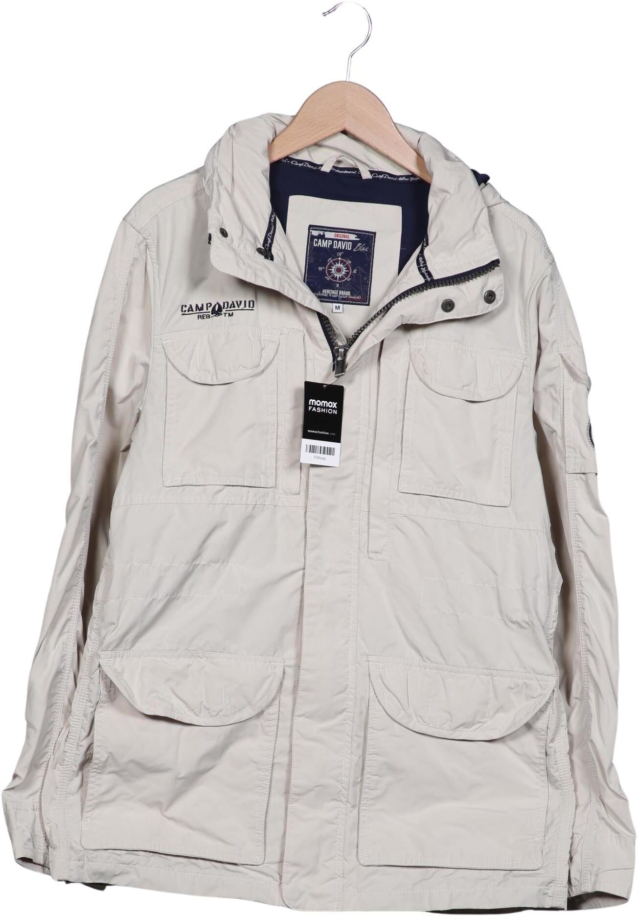 Camp David Herren Jacke, Beige, Gr. M, Synthetik - Second Hand