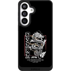 Nivocase Handyhülle für Samsung Galaxy S26+ Hülle NIVOpure Case Schwarz Drache Japan Meer (Samsung Galaxy S26+), Smartphone Hülle, Schwarz