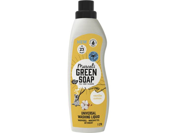 Marcel's GREEN SOAP Vloeibaar wasmiddel katoen &amp; vanille 1 l