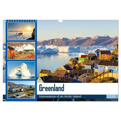 Greenland - Impressions of an Arctic Island (Wall Calendar 2026 DIN A3 landscape), CALVENDO 12 Month Wall Calendar
