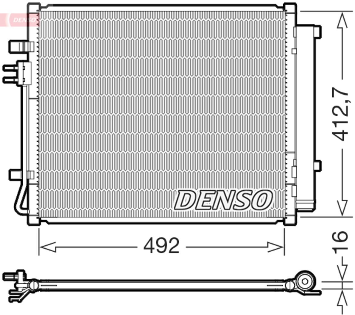Kondensator, Klimaanlage DENSO DCN43015