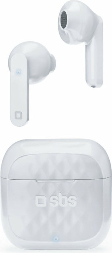 SBS TWS Draadloze oordopjes met oplaadstation, Wit