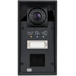 2N, Klingel + Türsprechanlage, IP Türstation IP Force - 1 Taste, HD Cam, Pikto., Leser (Ethernet, Kabelgebunden, Kabellos)