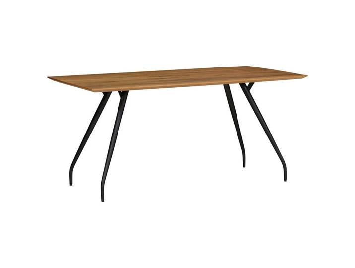 Moderano Esstisch, Eiche, Bronze, Holz, Metall, Eiche, furniert, rechteckig, rund, 90x76x180 cm, in verschiedenen Größen erhältlich, Esszimmer, Tische, Esstische