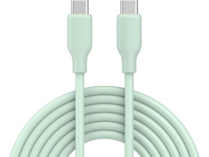 Essentielb - Câble De Charge Vers Usb-C Silicone 2m Vert