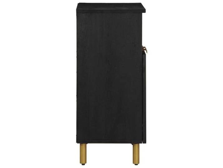 Moderne Buffet noir BURKE Armoire de salon 60x33x75 cm bois d'ingénierie AA2411