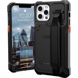 Urban Armor Gear Gear Workflow Ladecover Apple iPhone 15 Schwarz Induktives Laden, integrierter Akku, Mit Handschlaufe 114028BW4040