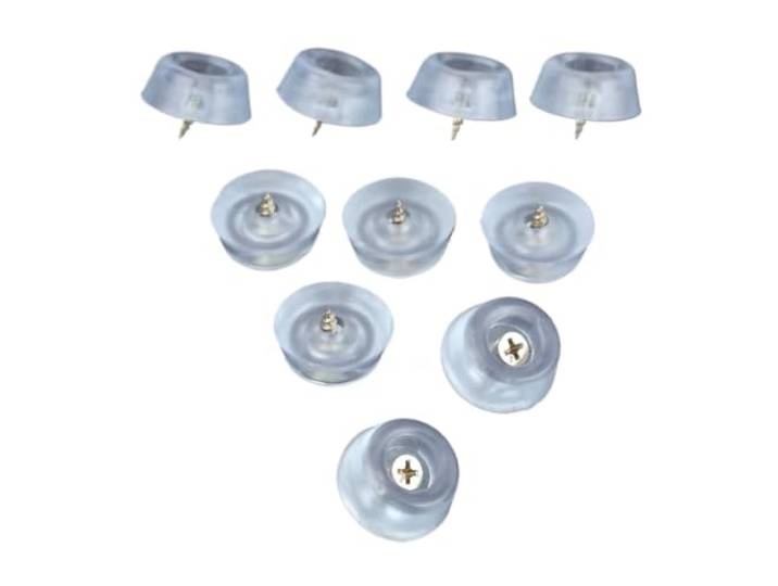 Saugnapffüße mit Schrauben, 400 Stück/Los, Gummi, transparente Rutschfeste Fußpolster, Sofafußbezüge, Bodenmöbelbeine, Schutzpolster mit Schrauben (26 mm)