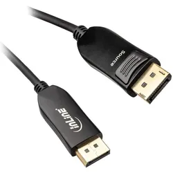 InLine DisplayPort-Kabel (30 m), Videokabel, Schwarz