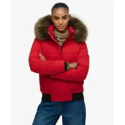 Superdry für Damen. W5012135A Bomberjacke Everest Ella rot (XL), Polyester, Draußen