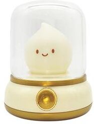 Uplifted Goods Cute LED Candle Lamp For Ambient Bedroom And Camping Decor yellow
