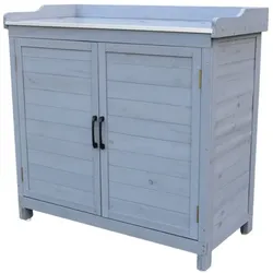 Hardin 1fachgut Outdoor Arbeitstisch mit Ablage, ca. 98 x 47 x 94 cm