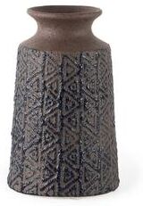 Mercana Sefina II Medium Brown/Black Patterned Ceramic Vase