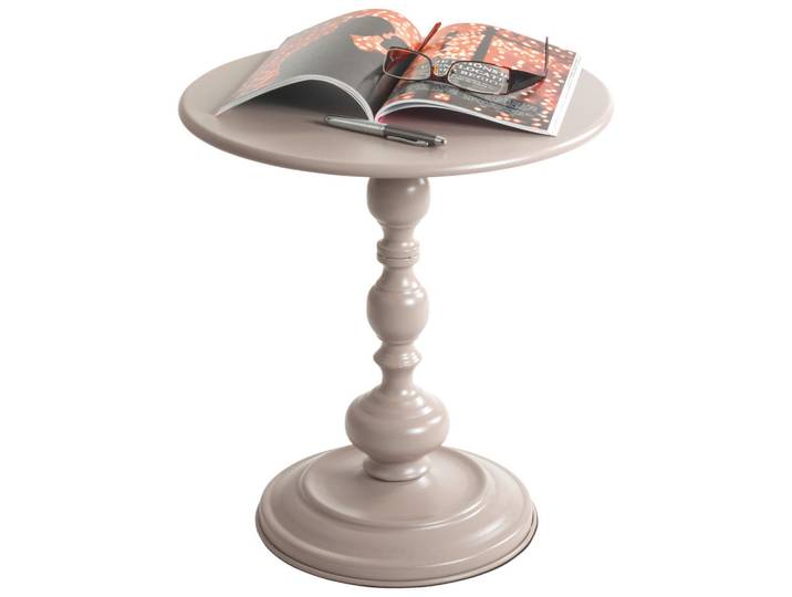 Beistelltisch, Kaschmir, Metall, rund, Säule, 46 cm, Wohnzimmer, Wohnzimmertische, Beistelltische, Beistelltische Metall