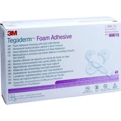 TEGADERM Foam Adhesive 6,9x6,9 cm kreuzform 90615 10 St