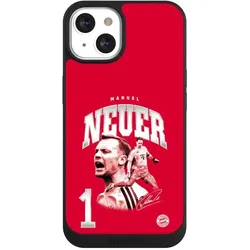 Nivocase Handyhülle für Apple iPhone 13 Hülle NIVOpure Case Schwarz FC Bayern München FCB Manuel Neuer (Apple iPhone 13), Smartphone Hülle, Schwarz