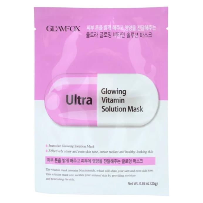 Glamfox Ultra, Glowing, Sheet Mask, For Face, 25 g For Women (25 g) (62777531)