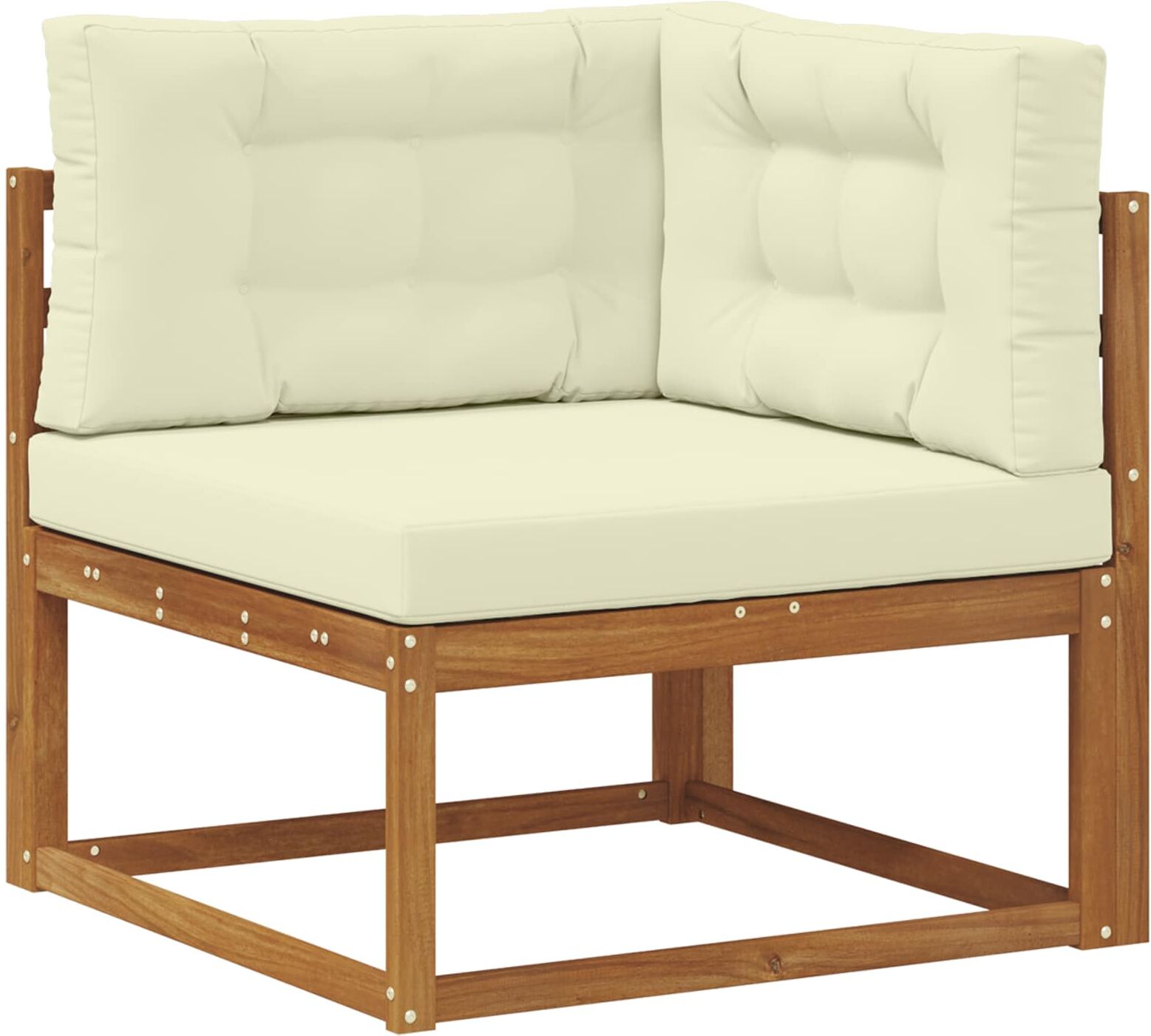 vidaXL Canapé d'angle extérieur Naturel