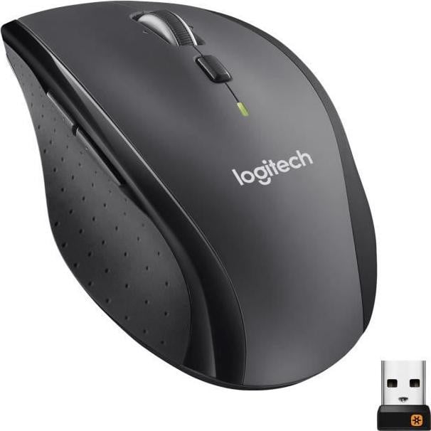 Logitech M705 Marathon draadloze muis met lasertechnologie, 7 knoppen, grijs
