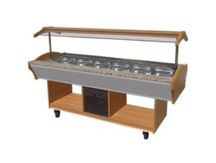 Buffet Froid Professionnel - COMBISTEEL - GN 1/1 - 3 à 6 Bacs - Froid Statique - 2200 mm
