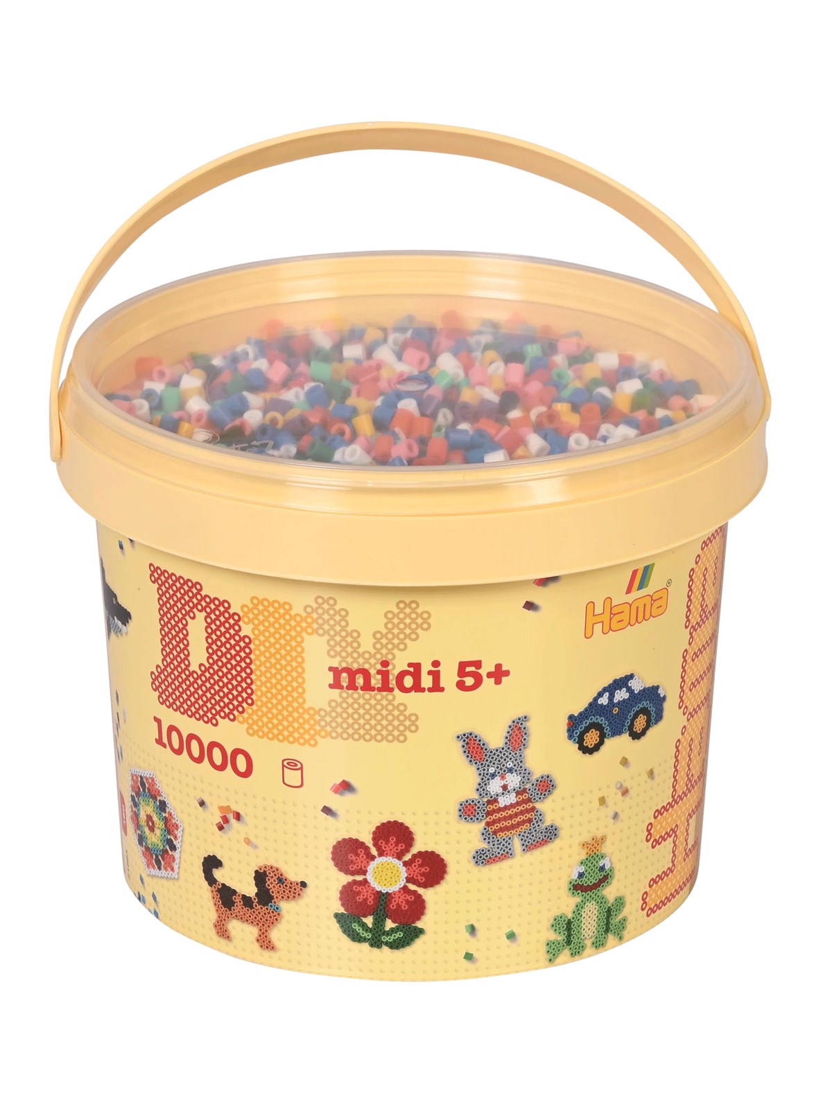 Hama Midi Ironing Beads in Bucket 10.000 pcs.