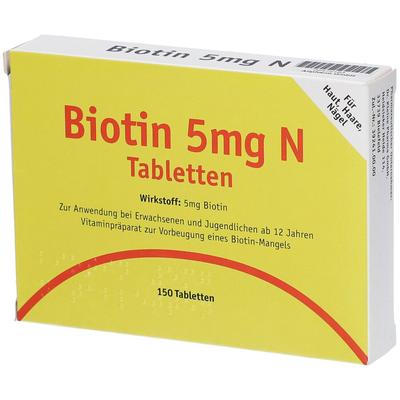 Biotin 5 mg N Tabletten 150 St