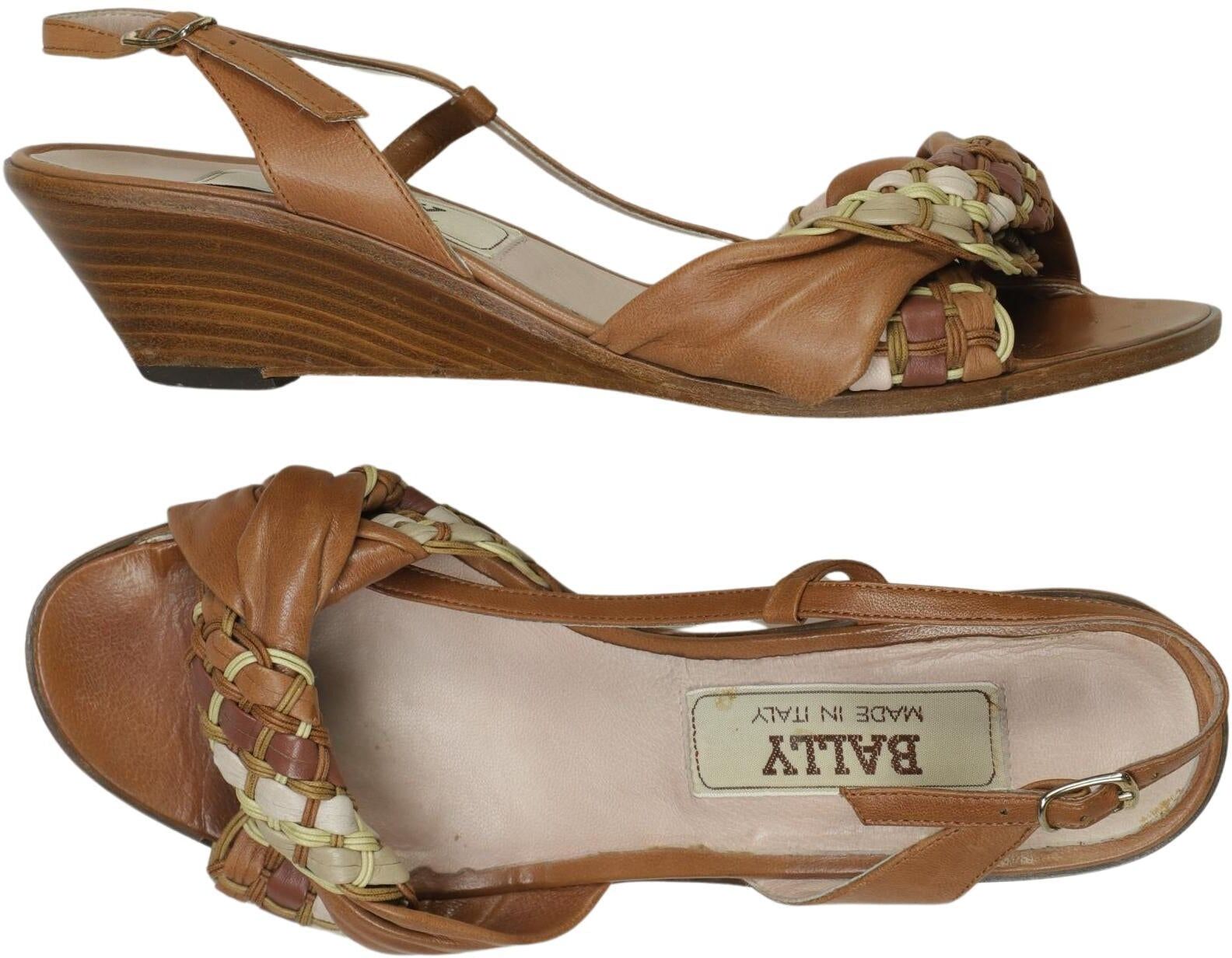 Bally Damen Sandalen, Braun, Gr. EU 36.5, kein / Etikett - Second Hand