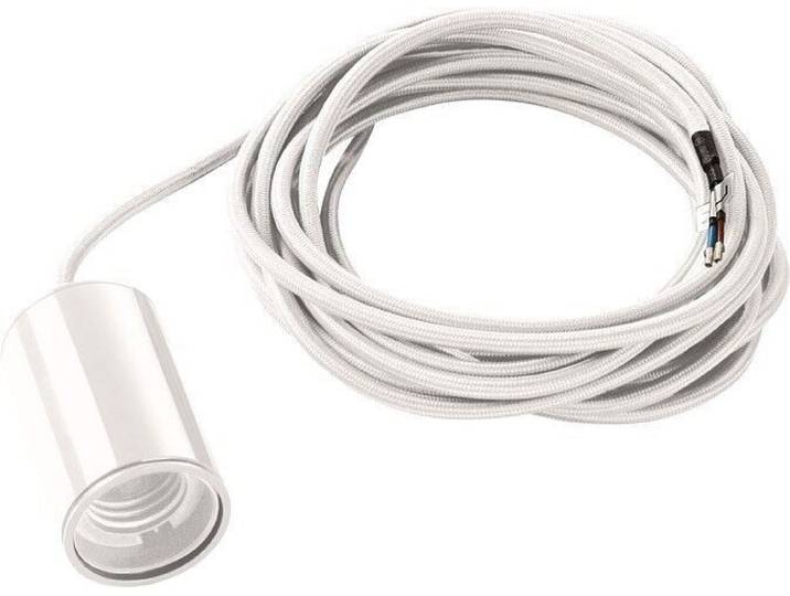 Fitu suspension\, A60\, rond\, blanc\, 5m de câble avec extrémité ouverte\, max. 60W