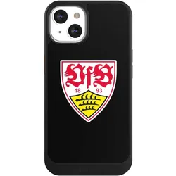 Nivocase Hülle für Apple iPhone 13 Handyhülle NIVOcore Case Schwarz Offizielles Lizenzprodukt VfB Stuttgart (Apple iPhone 13), Smartphone Hülle, Schwarz