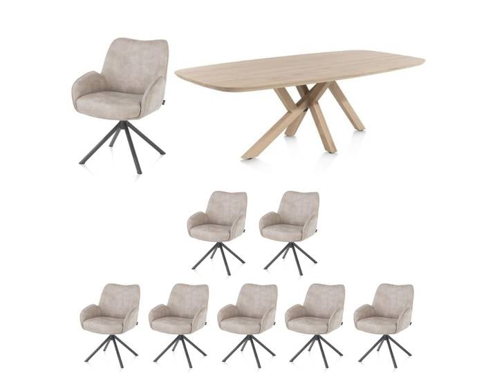 Henders & Hazel Riley/Shimla Indoor-Essgruppe 240 cm