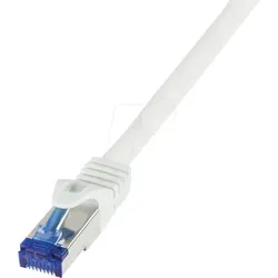 LOGILINK C6A021S - Patchkabel Ultraflex, Cat.6A, S/FTP, weiß, 0,5 m