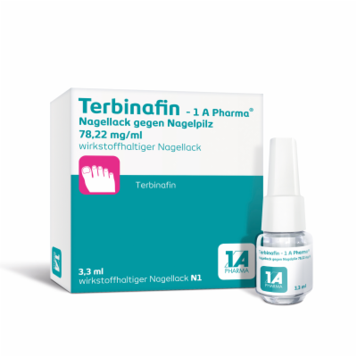 1 A Pharma GmbH TERBINAFIN-1A Pharma Nagell.g.Nagelpilz 78,22mg/ml 3.3 ml 16874327