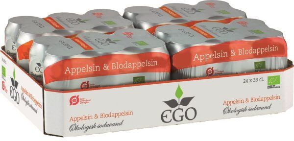 Ego Økologisk Sodavand Appelsin/blodappelsin 33 Cl