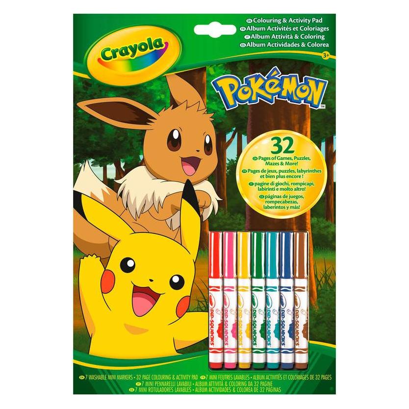 Crayola Kreatives Spiel Pokemon Activity Album und (358-042746)