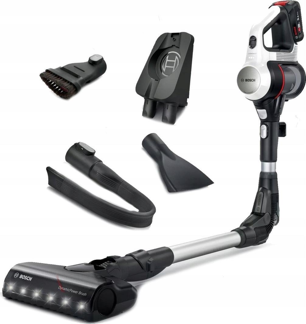 Bosch Unlimited 7 Bbs711w Stabstaubsauger LED Kabellos Biegbares Rohr 18V