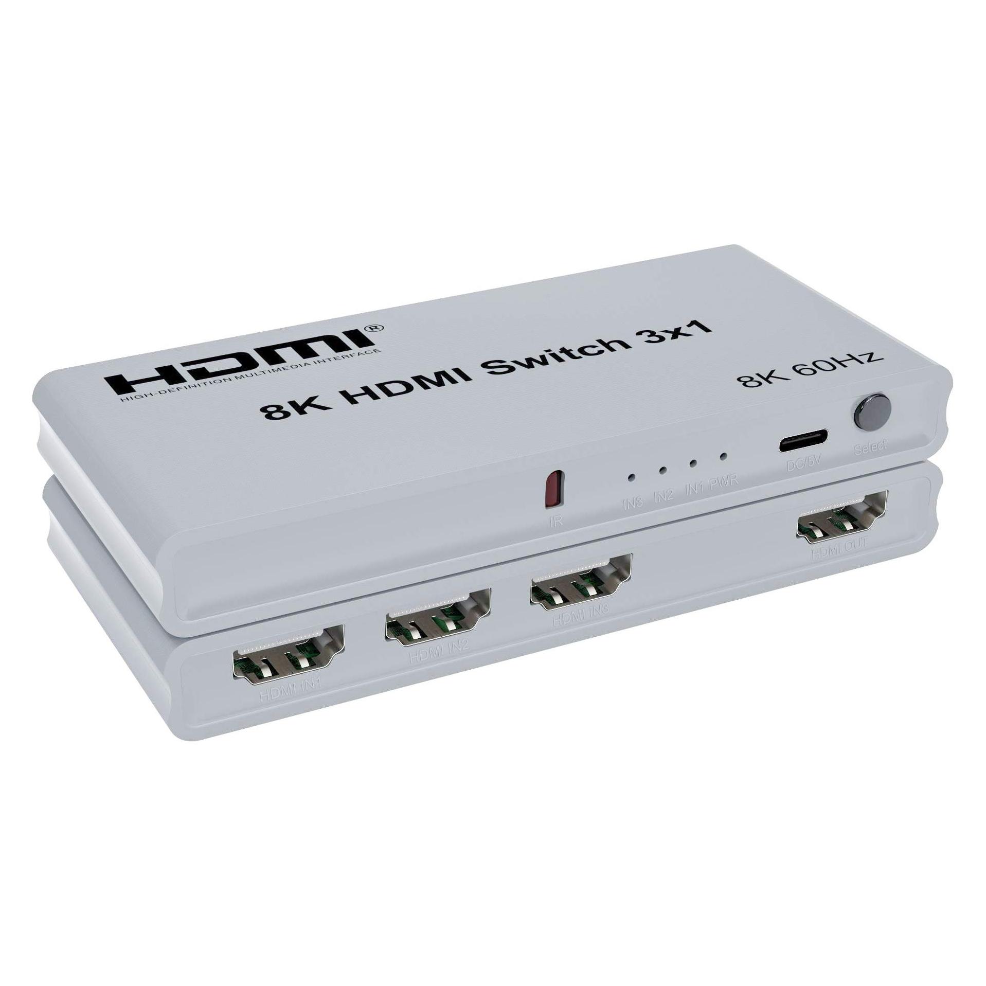PremiumCord HDMI Switch 3:1 mit Fernbedienung (khswit31g)
