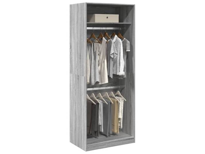 HKLGBVCR Kleiderschrank, Sonoma, Grau, 80 x 50 x 200 cm, Holz