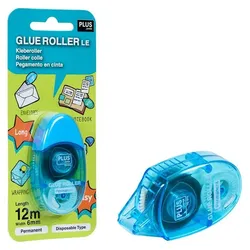 PLUS JAPAN Kleberoller LE, 6 mm x 12 m, blau