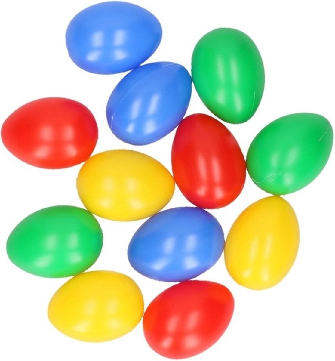 Rayher Paasdecoratie Gekleurde Plastic Eieren 12 stuks